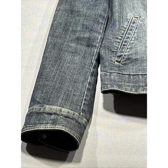 Woman’s Size Medium Harley Davidson Jean Jacket, Chicos Platinum Tag. With Flair - Picture 4 of 14